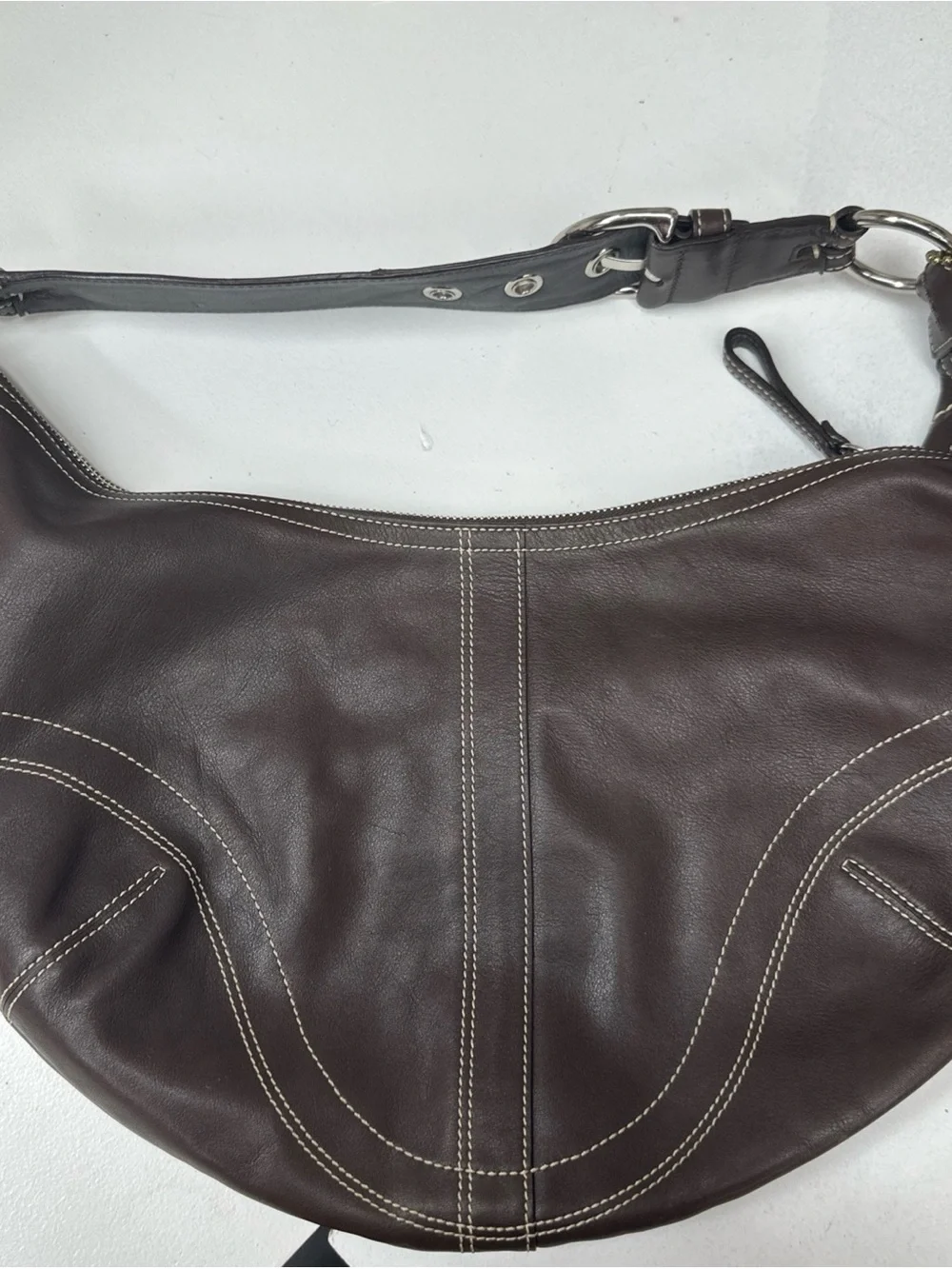 Coach Soho Vintage Hobo Bag Chocolate Brown Leather